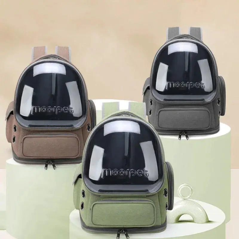 Cat Astronaut Backpack Transparent Space Capsule Bag