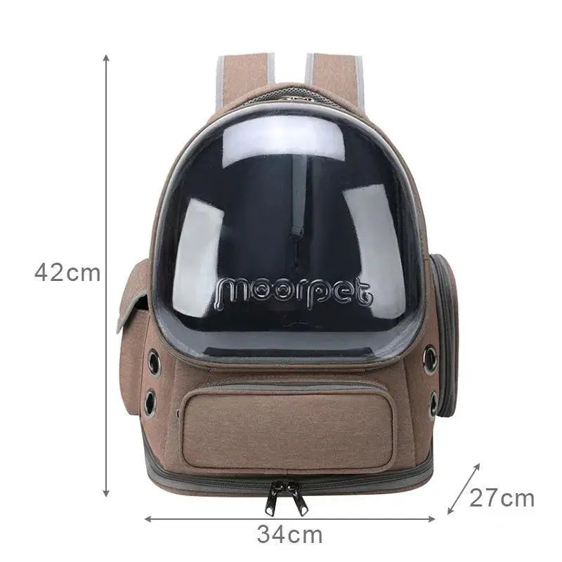 Cat Astronaut Backpack Transparent Space Capsule Bag
