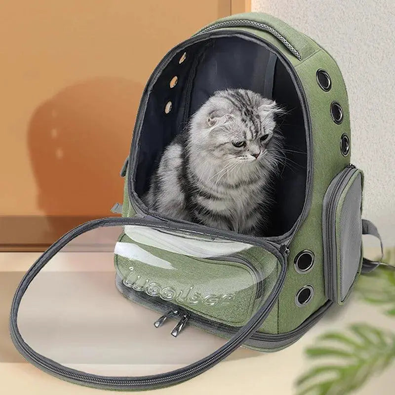 Cat Astronaut Backpack Transparent Space Capsule Bag