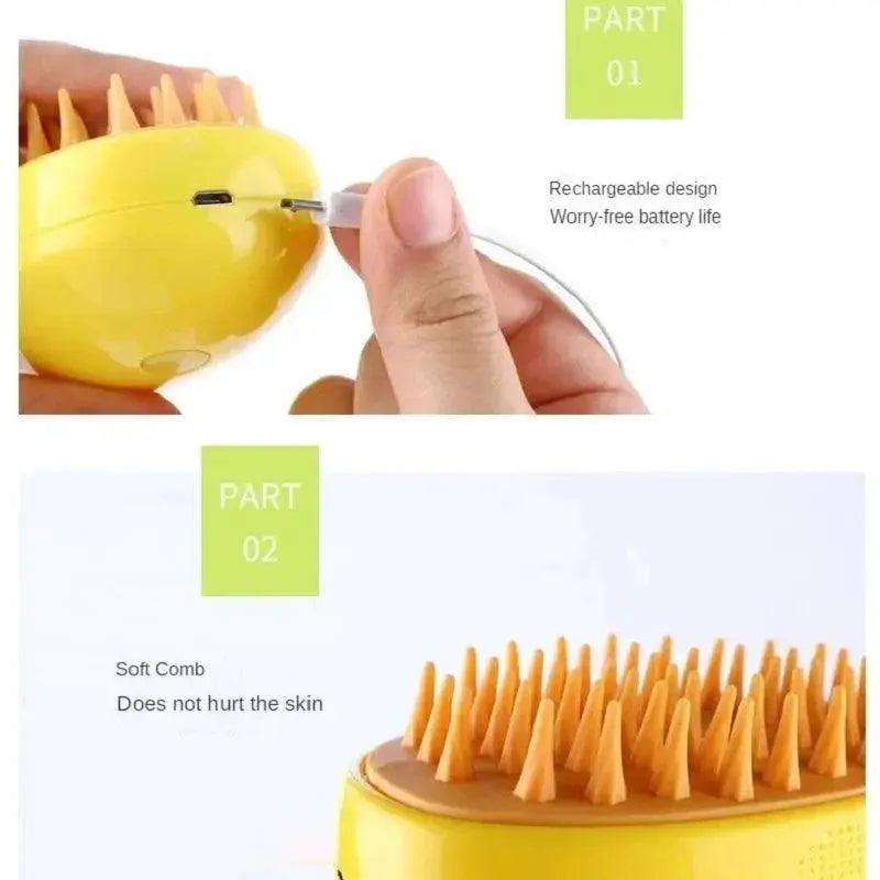 Cat Electric Steam Spray Grooming Comb for Kittens