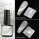 Cat Eye Magnetic Gel Nail Polish Set Mesmerizing Sky Jade Sparkle