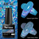 Cat Eye Magnetic Gel Nail Polish Set Mesmerizing Sky Jade Sparkle