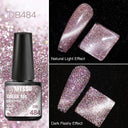 Cat Eye Magnetic Gel Nail Polish Set Mesmerizing Sky Jade Sparkle