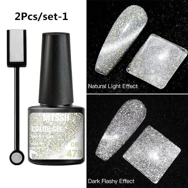 Cat Eye Gel Nail Set for Everyday Shine — Q52266-1