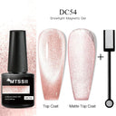 Cat Eye Magnetic Gel Nail Polish Set Mesmerizing Sky Jade Sparkle