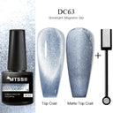 Cat Eye Magnetic Gel Nail Polish Set Mesmerizing Sky Jade Sparkle