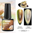 Cat Eye Magnetic Gel Nail Polish Set Mesmerizing Sky Jade Sparkle