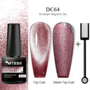 Cat Eye Magnetic Gel Nail Polish Set Mesmerizing Sky Jade Sparkle