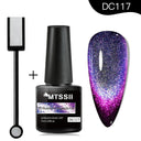 Cat Eye Magnetic Gel Nail Polish Set Mesmerizing Sky Jade Sparkle