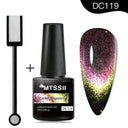 Cat Eye Magnetic Gel Nail Polish Set Mesmerizing Sky Jade Sparkle