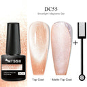 Cat Eye Magnetic Gel Nail Polish Set Mesmerizing Sky Jade Sparkle