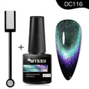 Cat Eye Magnetic Gel Nail Polish Set Mesmerizing Sky Jade Sparkle