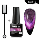 Cat Eye Magnetic Gel Nail Polish Set Mesmerizing Sky Jade Sparkle