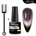 Cat Eye Magnetic Gel Nail Polish Set Mesmerizing Sky Jade Sparkle