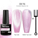 Cat Eye Magnetic Gel Nail Polish Set Mesmerizing Sky Jade Sparkle