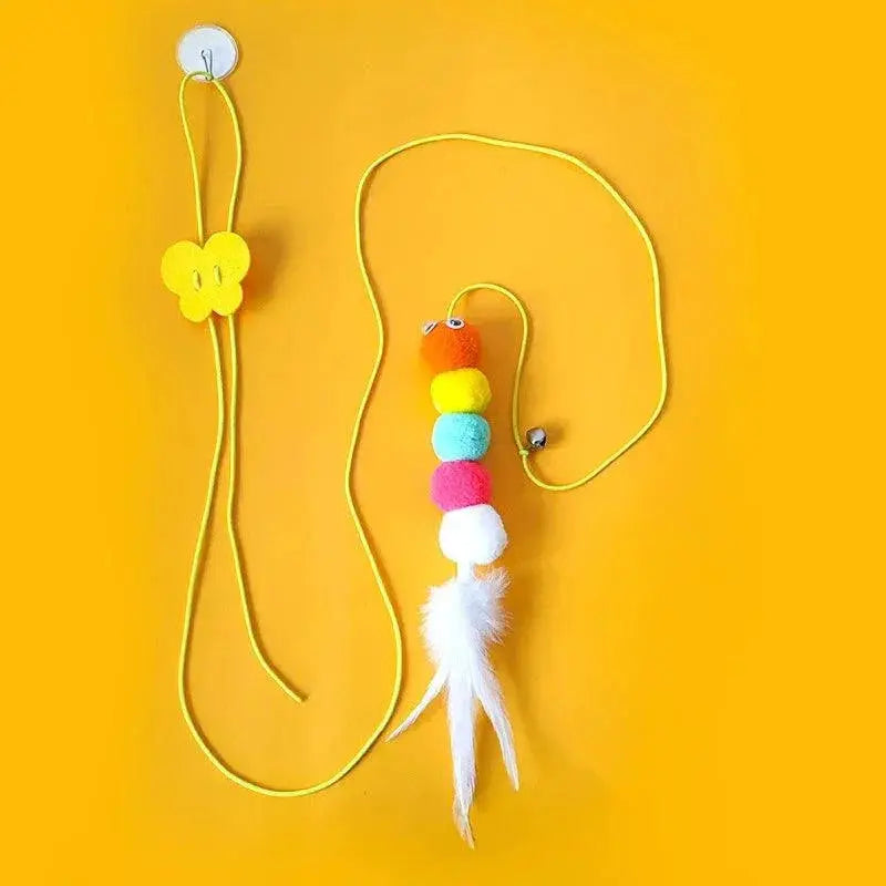 Cat Interactive Toy Funny Dragonfly Teasing Stick Rope