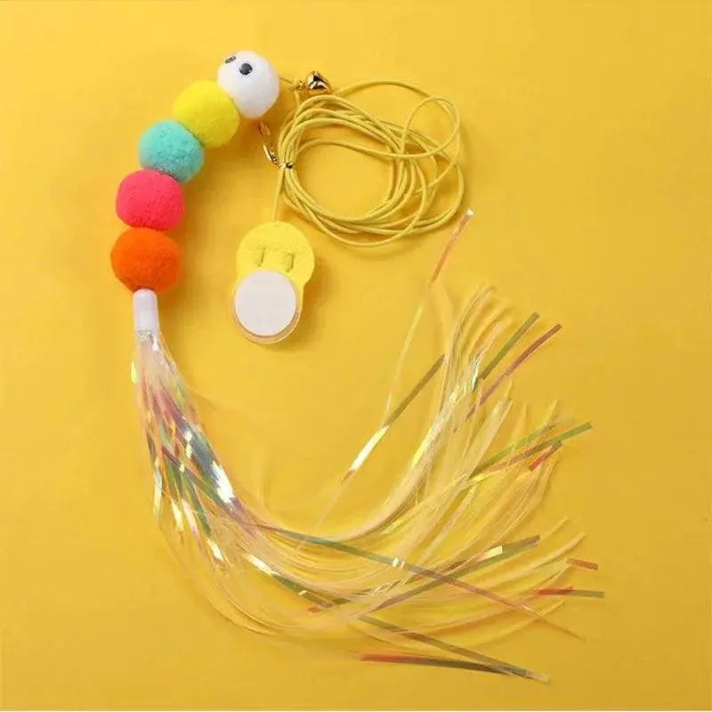 Cat Interactive Toy Funny Dragonfly Teasing Stick Rope
