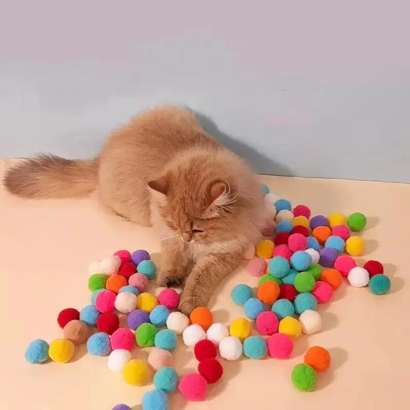 Cat Interactive Training Plush Ball For Cats And Kittens