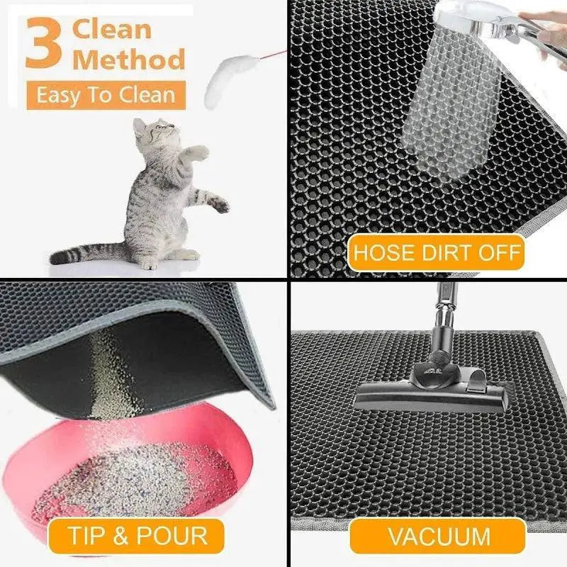 Cat Litter Mat Double Layer Non Slip Waterproof Filter Mat