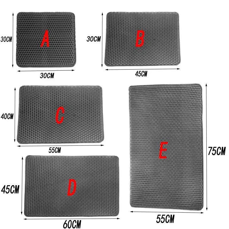 Cat Litter Mat Double Layer Non Slip Waterproof Filter Mat