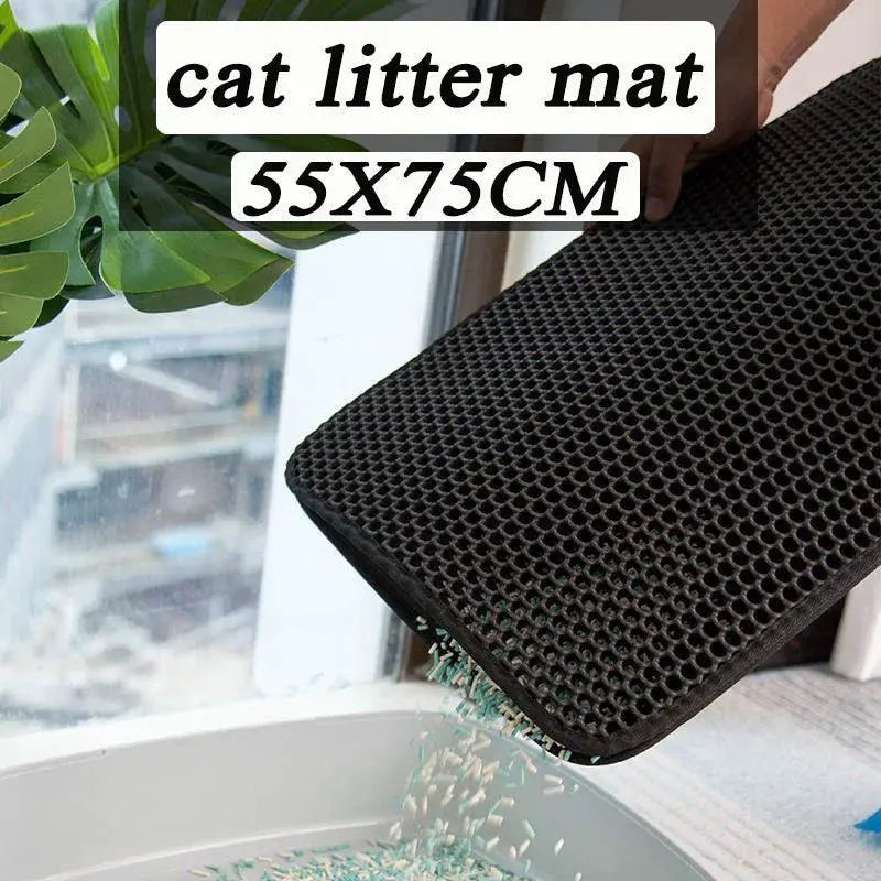 Cat Litter Mat Double Layer Non Slip Waterproof Filter Mat
