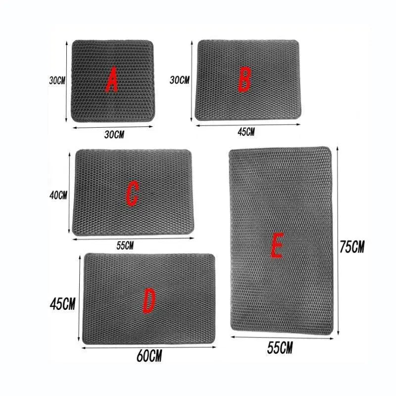 Cat Litter Mat Double Layer Waterproof Nonslip Clean Floors