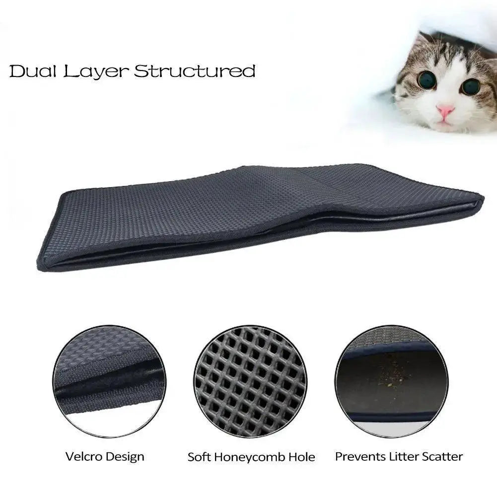 Cat Litter Mat Waterproof Double Layer Pad Clean Accessories