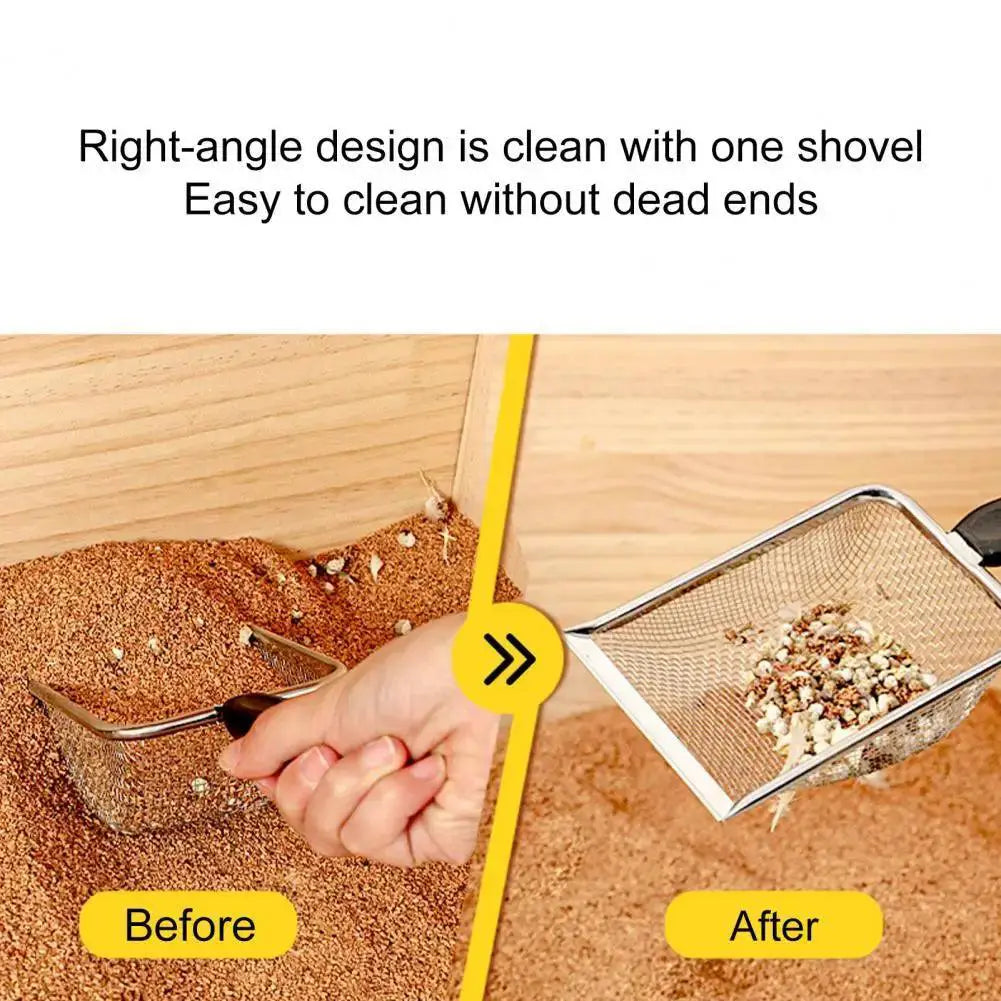Cat Litter Scooper With Hanging Hole Stainless Steel Tool