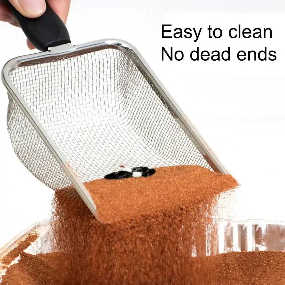 Cat Litter Scooper With Hanging Hole Stainless Steel Tool