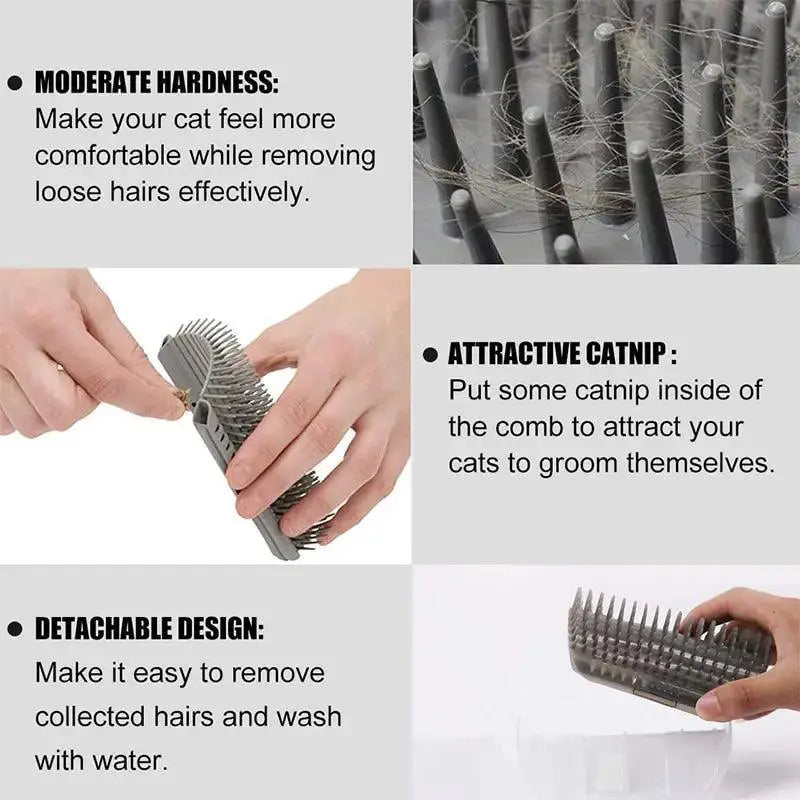 Cat Massage Corner Brush Efficient Hair Removal Tool