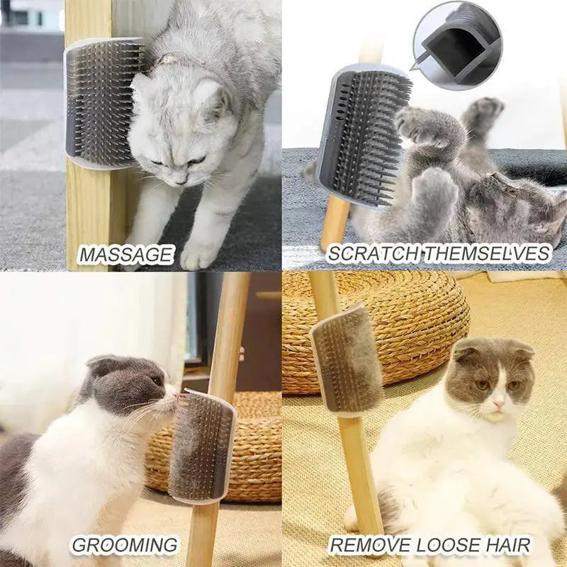 Cat Massage Corner Brush Efficient Hair Removal Tool