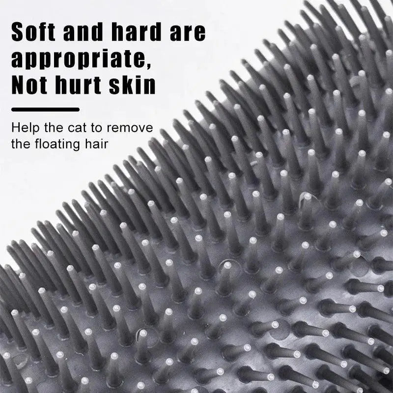 Cat Massage Self Groomer Comb With Catnip Interactive Toy