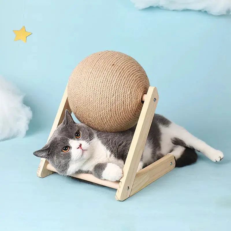 Cat Scratching Rope Ball Toy For Kittens And Cats Playtime