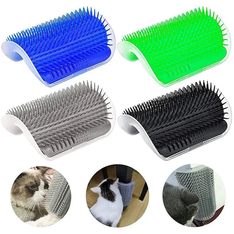 Cat Self Groomer Massage Comb With Catnip Toy Scratcher