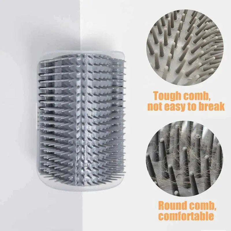 Cat Self Groomer Massage Comb With Catnip Toy Scratcher