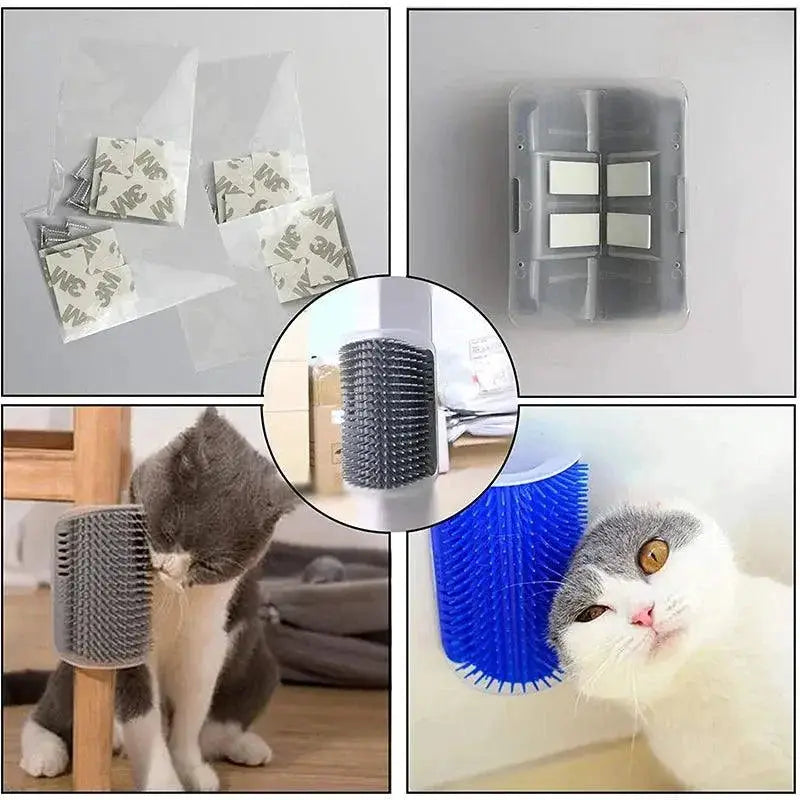 Cat Self Groomer Massage Comb With Catnip Toy Scratcher