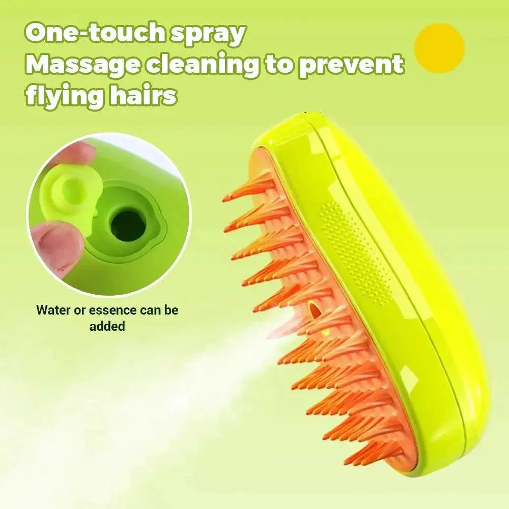 Cat Steamy Brush For Shed Free Grooming And Massage Tool