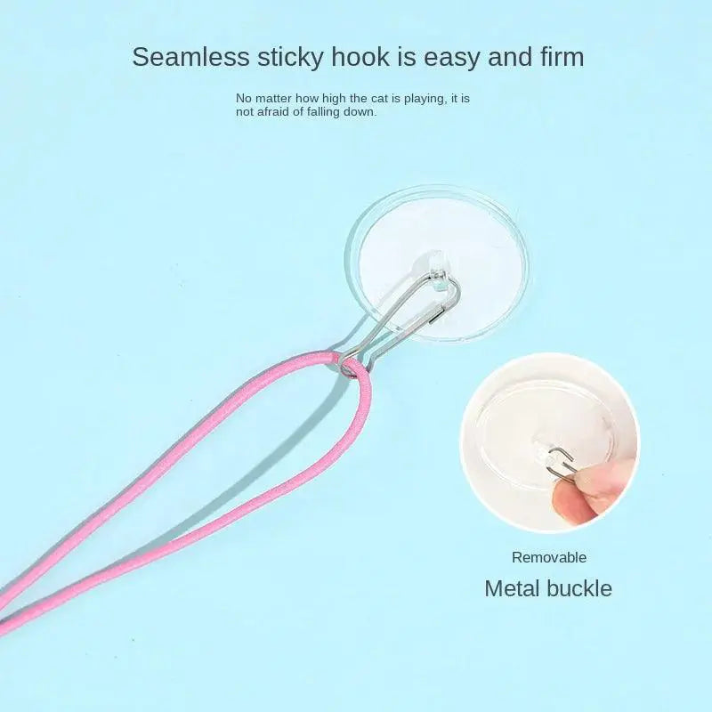 Cat Swing Teaser Rope Toy Interactive Elastic Cat Accessory