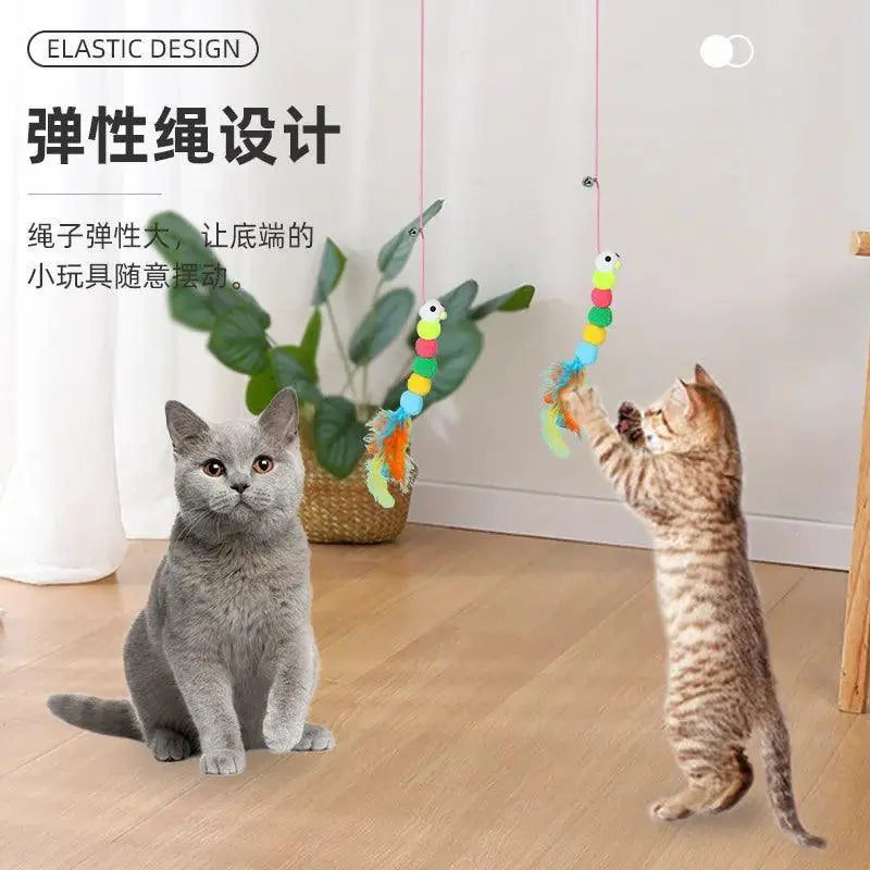 Cat Swing Teaser Rope Toy Interactive Elastic Cat Accessory