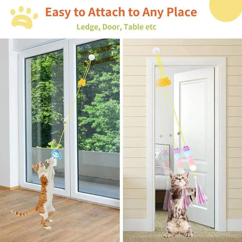 Cat Swing Toy Interactive Hanging Teaser Rope For Cats