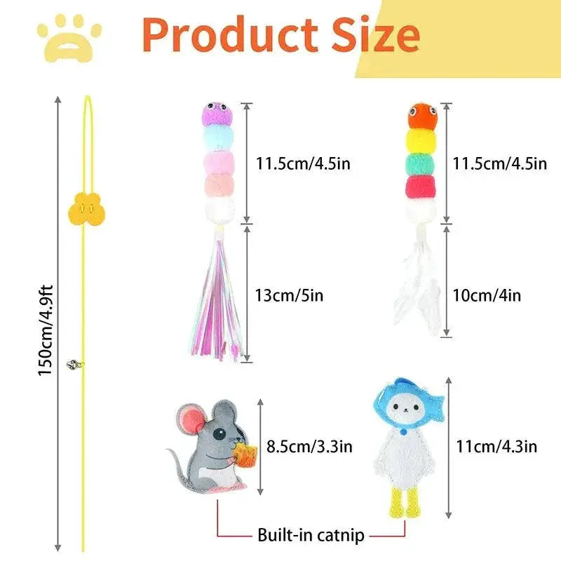 Cat Swing Toy Interactive Hanging Teaser Rope For Cats
