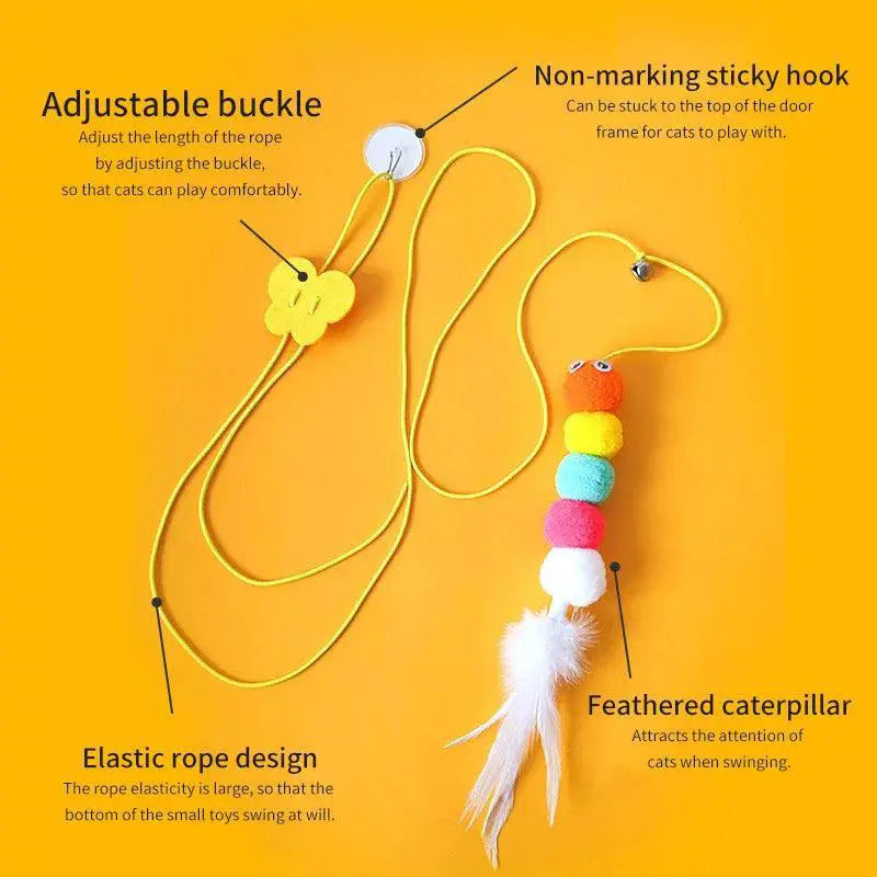Cat Swing Toy Interactive Hanging Teaser Rope For Cats