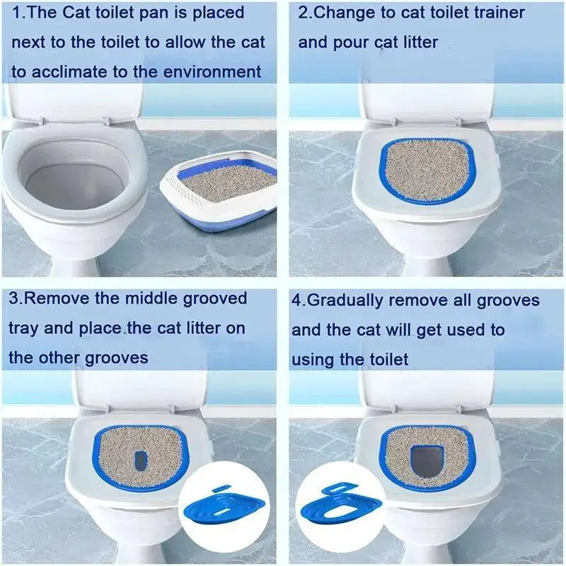 Cat Toilet Trainer For Self Service Toilet Training Cats