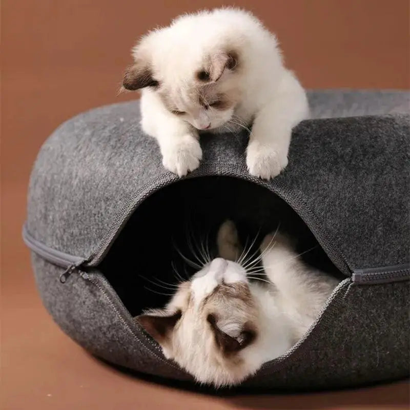 Cat Tunnel Bed And Interactive Toys Set For Happy Cats