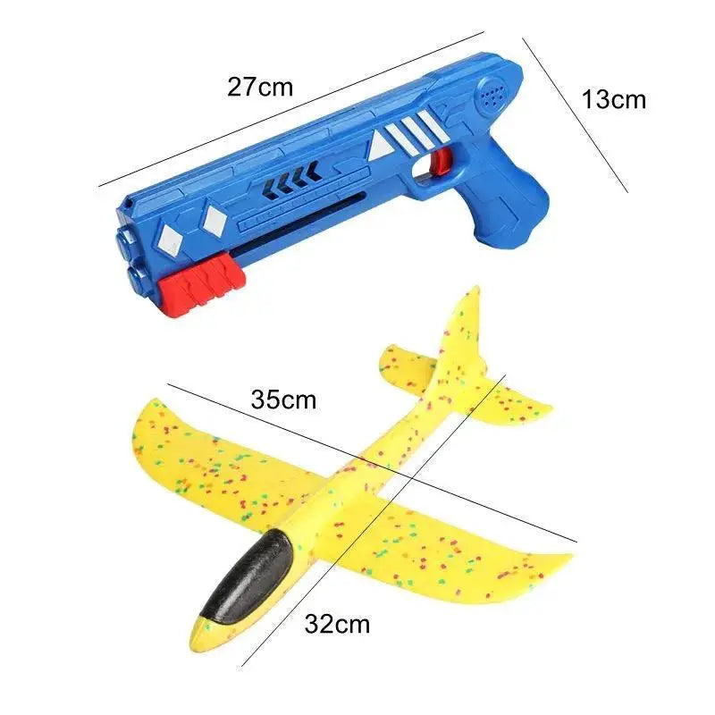 Catapult Plane Toy Gun For Outdoor Fun Ages 3 to 12