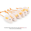 Catnip Plush Mouse Cat Toy Set for Feline Fun Playtime