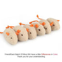 Catnip Plush Mouse Cat Toy Set for Feline Fun Playtime