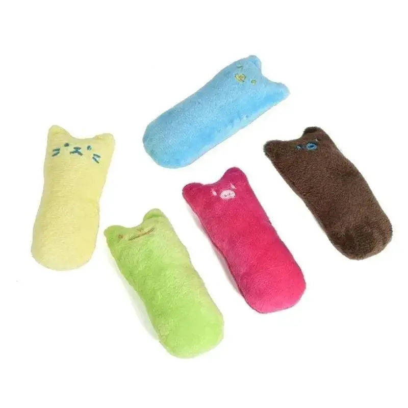 Catnip Thumb Plush Pillow Cat Chew Toy Bite Resistant Teaser