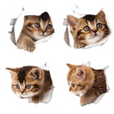 Cats and Dogs 3D Wall Sticker Set for Eco-Friendly Decor