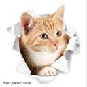 Cats and Dogs 3D Wall Sticker Set for Eco-Friendly Decor